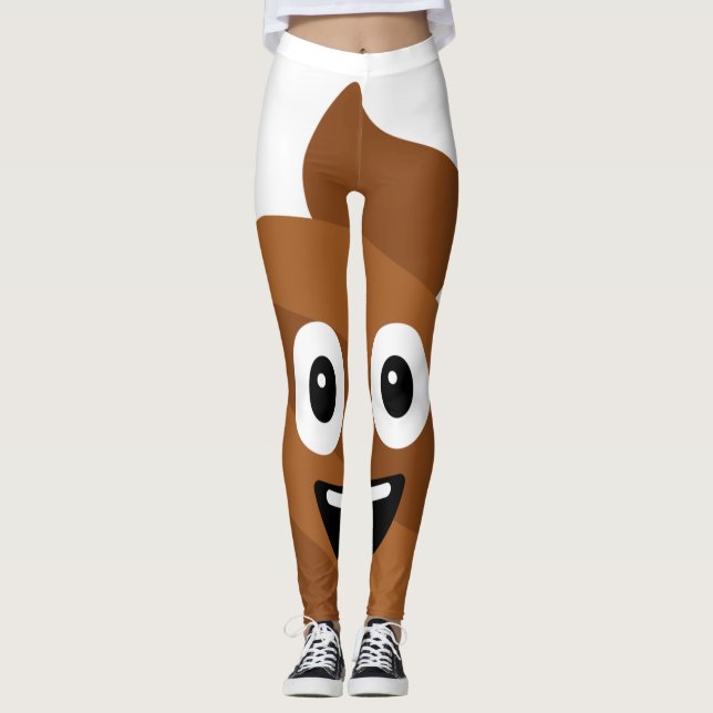 Poop Emoji Leggings (Devant)