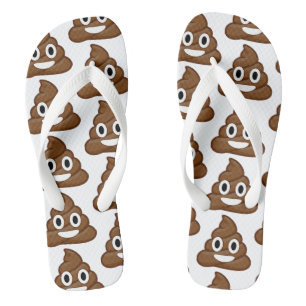 poop emoji tongs tongs sandales chaussures