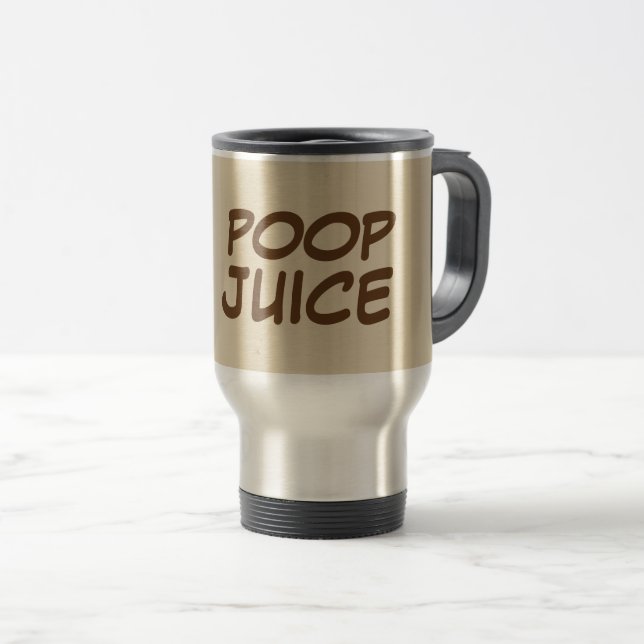 POOP JUS Drôle Mugs de café (Devant droit)