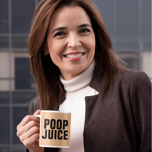 POOP JUS FUNNY CAFÉ MUGS (Créateur téléchargé)