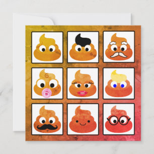 Poop plusieurs faces Vieux papier Vintage