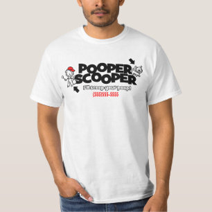 Pooper Scooper t-shirt de promotion commerciale