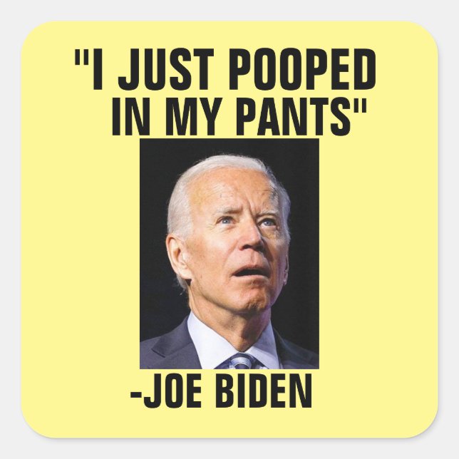 POOPY JOE BIDEN STICKERS (Devant)