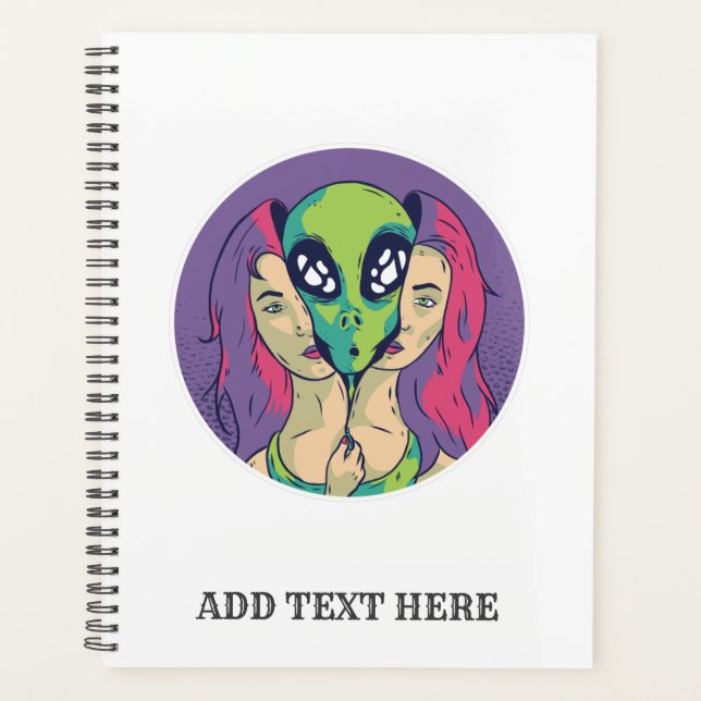 Pop Art Alien dans le dessin de fille - Sous la pe (Devant)
