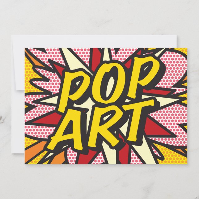 POP ART Amusant Rétro Bande Dessinée Pop Art (Devant)