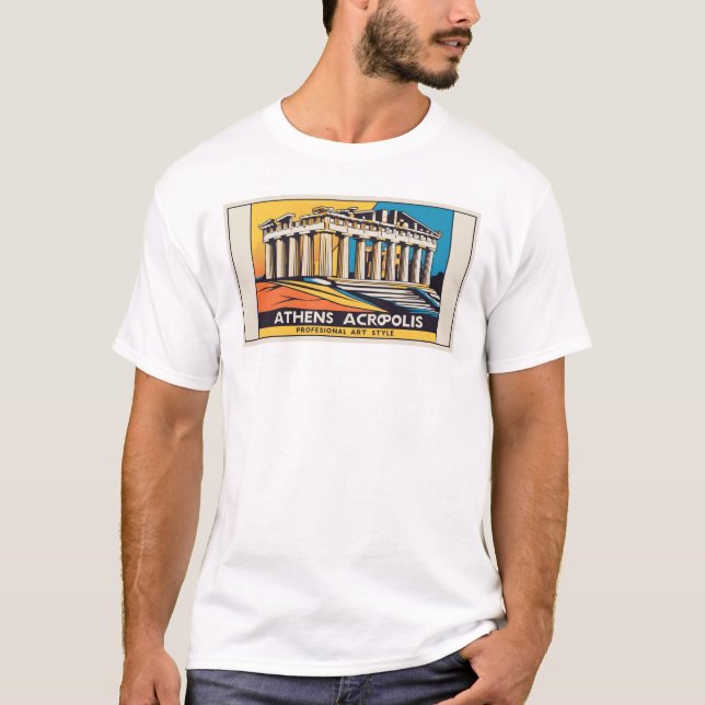Pop-Art Athens Parthenon 1 T-shirt (Devant)