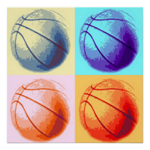 Pop Art Basketball Poster parfait