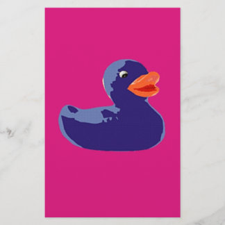 Pop Art Caoutchouc Bleu Rose Canard