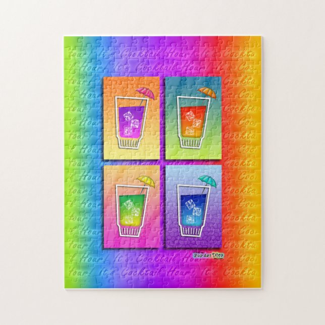 Pop Art COCKTAILS PUZZLE (Vertical)