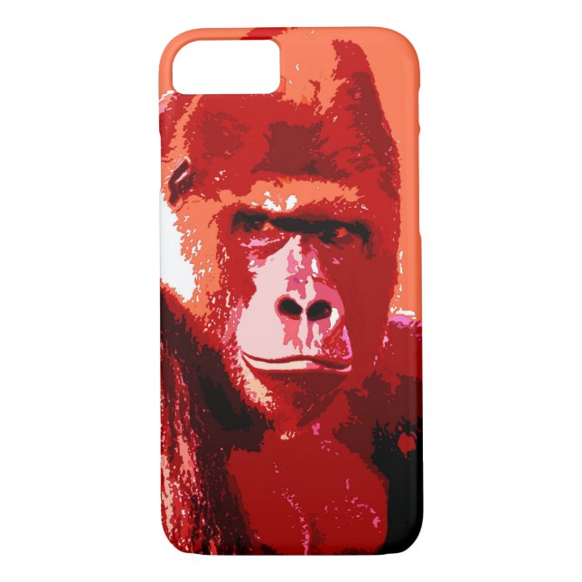 Pop Art Gorilla iPhone 7 Coque (Dos)