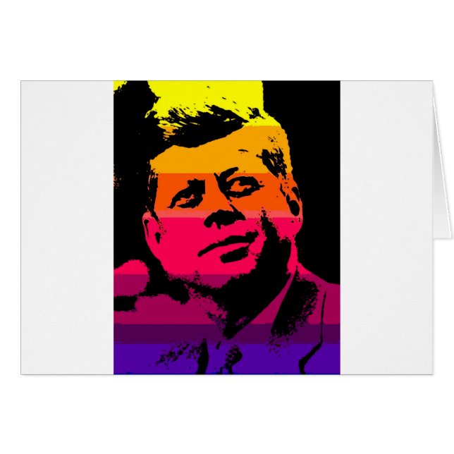 Pop Art Jack JFK John F. Kennedy (Devant horizontal)