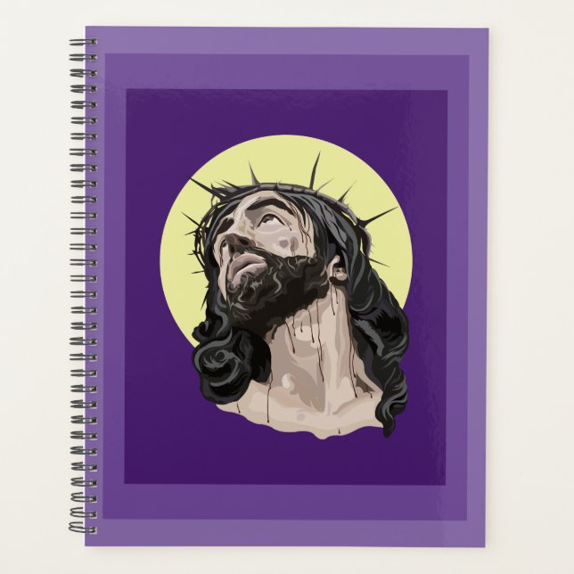 Pop Art Jesus Christ Custom Planner - Agenda Crist (Devant)