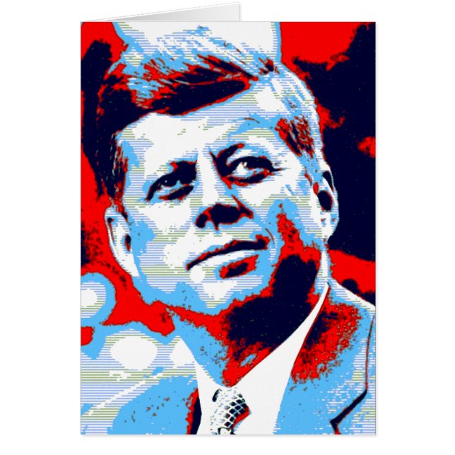 Pop Art JFK John F. Kennedy Red Blue (Devant)