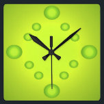 Pop Art Lime Soleil Inhabituel Horloge verte 4<br><div class="desc">Pop Art Lime Soleil inhabituel Horloge verte 4 - CricketDiane Art et Design 2014</div>
