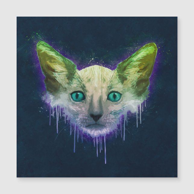 Pop Art Lykoi Werewolf Chat (Devant)