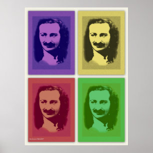 Pop Art Meher Baba Portrait Poster Imprimer