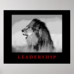 Pop Art Motivation Leadership King Lion Poster<br><div class="desc">Liberté et courage Images de motivation</div>