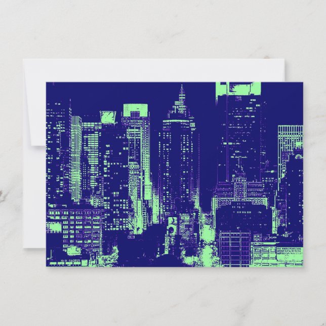 Pop Art New York City Invitation (Devant)