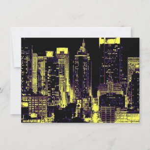 Pop Art New York City Invitation