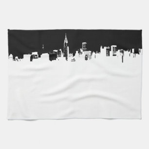 Pop Art New York City Panorama Serviette de cuisin