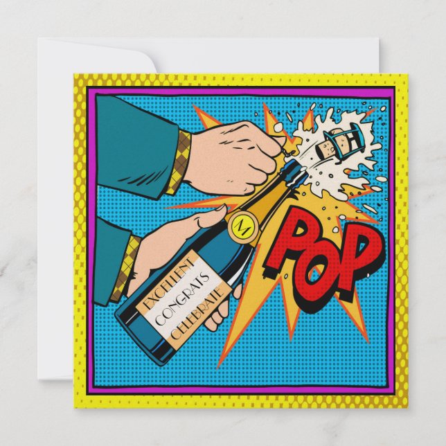 Pop Art Party Fête Invitation (Devant)