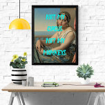 Pop Art Peinture Pas Mon Cirque Poster Sassy<br><div class="desc">Épicez vos murs avec ce pop art sassy. Lit "Pas mon cirque. Pas mes singes."</div>