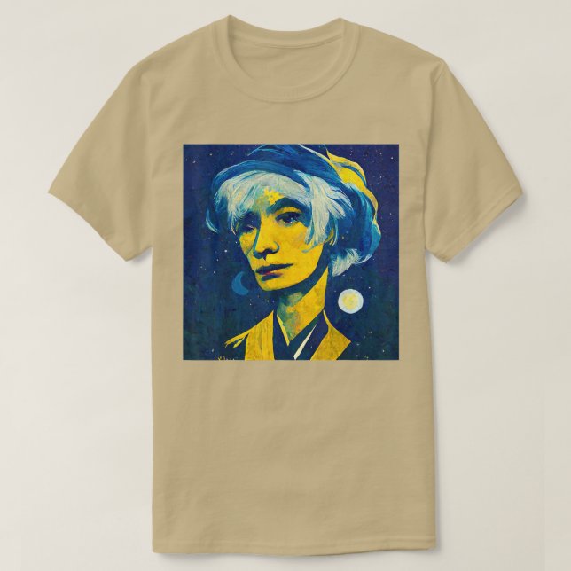 Pop Art Starry Night Andy T-Shirt (Design devant)