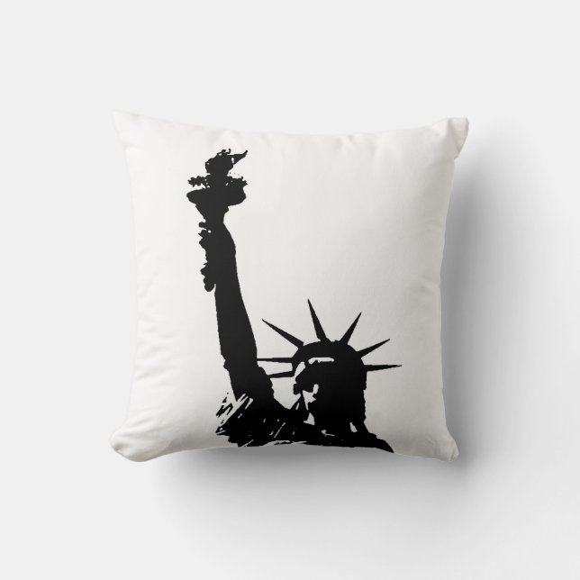 Pop Art Statue of Liberty American MoJo Coussin (Recto)
