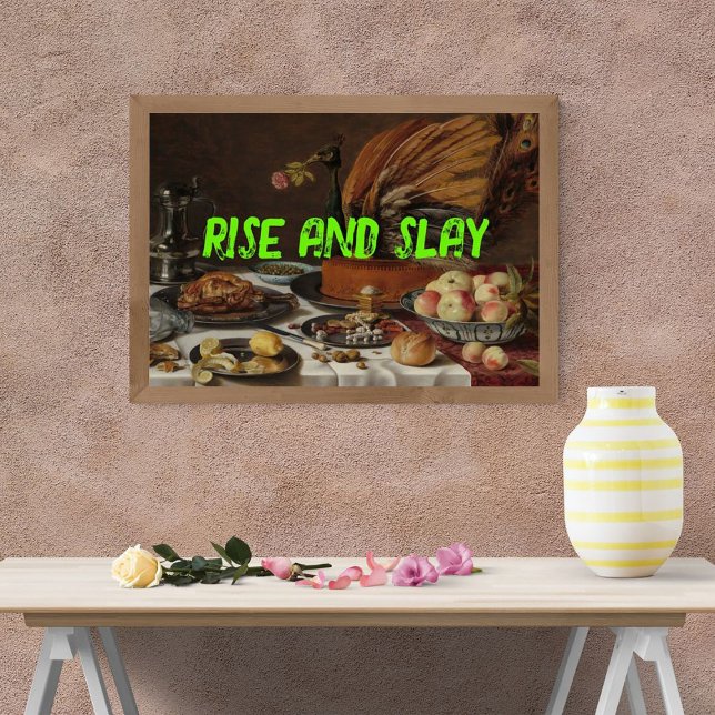 Pop Art tendance Monter et Slay Funny Poster (Créateur téléchargé)