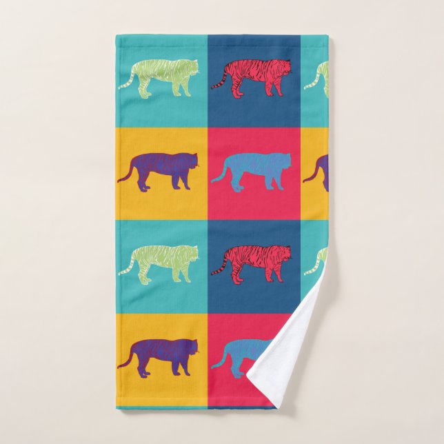 Pop Art Tigers (Serviette à main)
