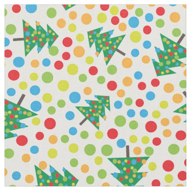 pop art tissu d'arbre de Noël (Fermer)