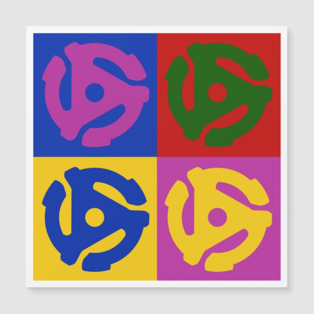 Pop Art Vinyl Record 45 RPM Insert (Devant)