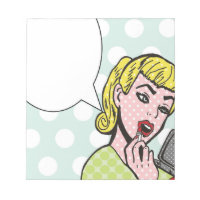 Pop Art Voix Buble Bloc-notes