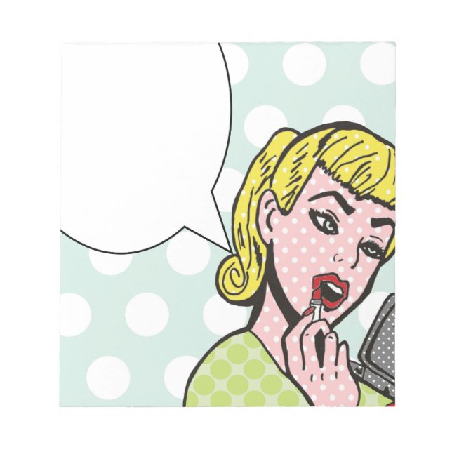 Pop Art Voix Buble Bloc-notes (Devant)