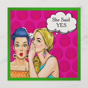 Pop Art Wedding shower / Invitation d'anniversaire