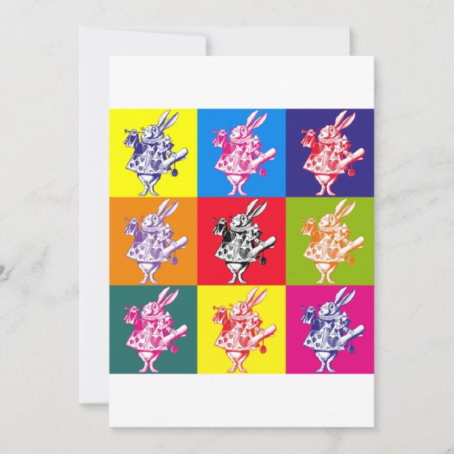 Pop Art White Rabbit (Devant)