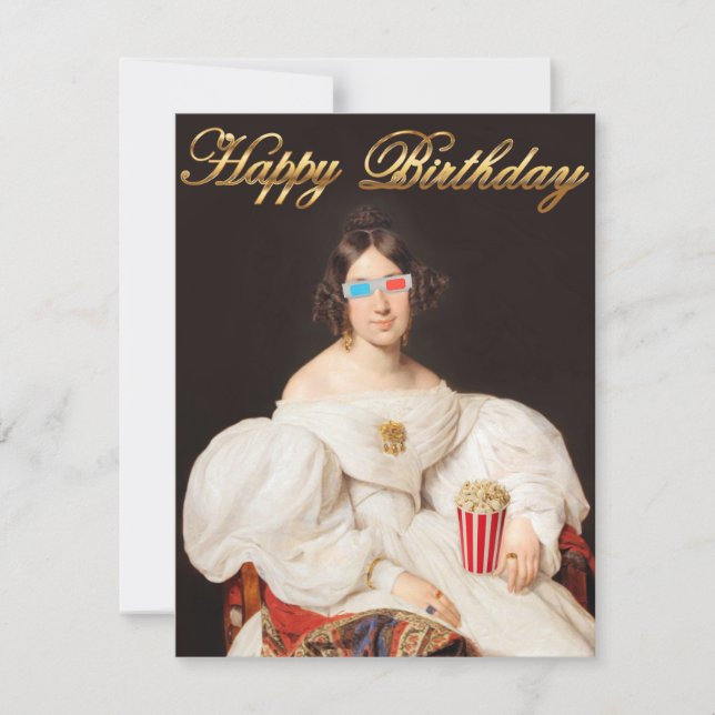 Pop Corn Diva avec lunettes 3D (Devant)