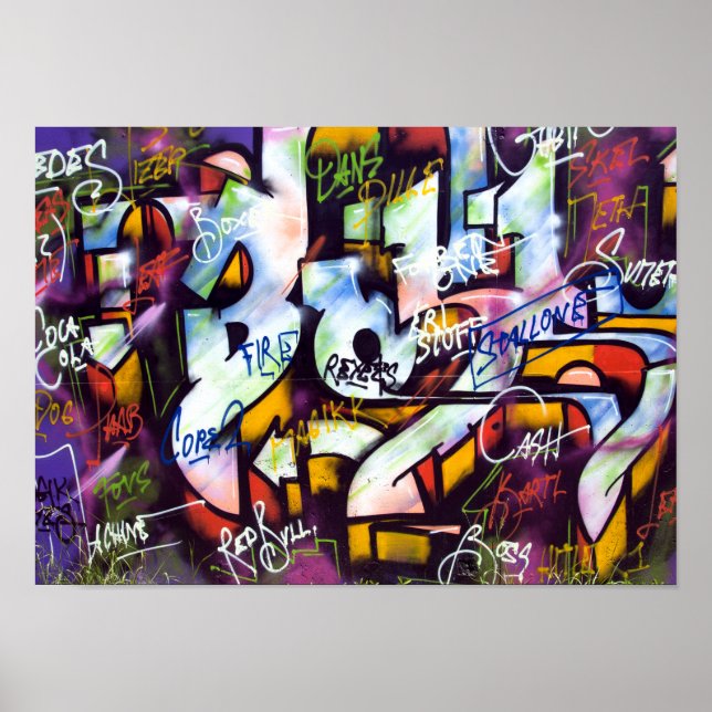 Pop Culture Graffiti Urban Street Art Poster (Devant)