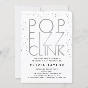 Pop Fizz Clink Invitation à la douche nuptiale, Ar
