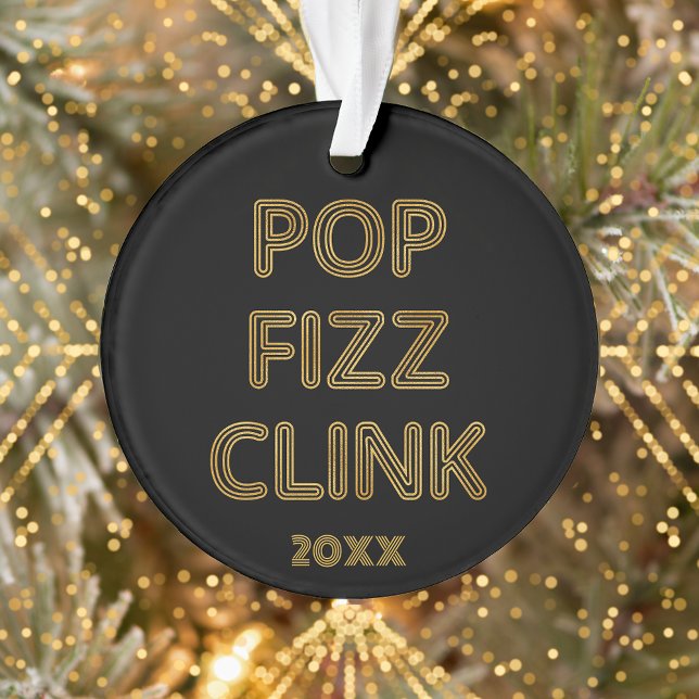 Pop Fizz Clink Typographie moderne Photo (Créateur téléchargé)