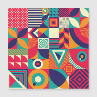 Pop formes géométriques abstraites, motif transpar