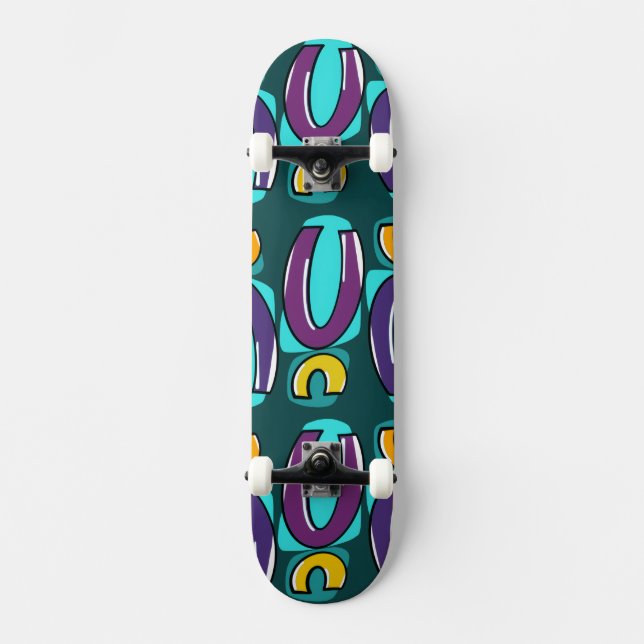 Pop Geometry Skateboard Deck (Recto)