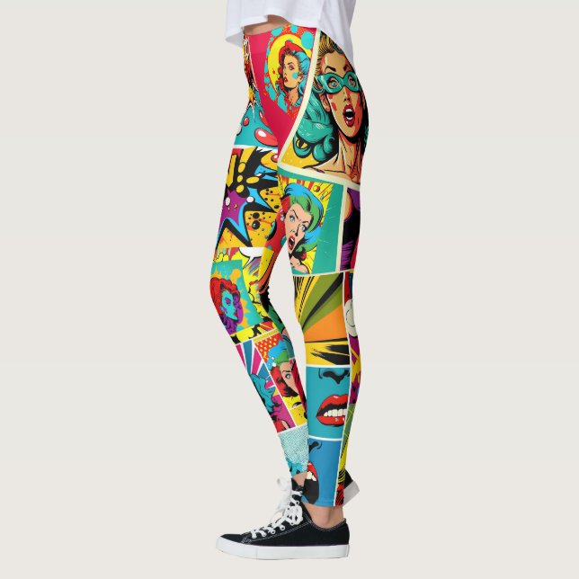 Pop Girl Art Leggings 2 -Cool (Gauche)