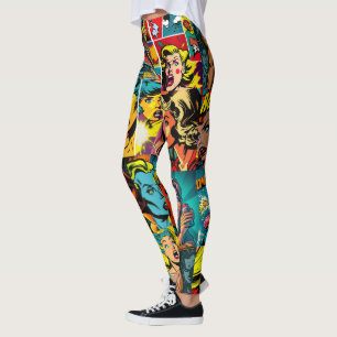 Pop Girl Art Leggings 3 - Cool