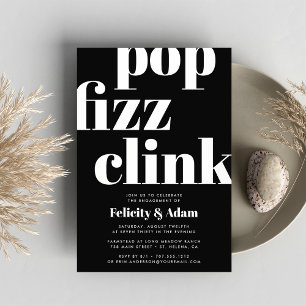Pop moderne Invitation de la partie d'engagement