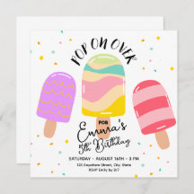 Pop On Over Anniversaire Fête Invitation Carte Pos