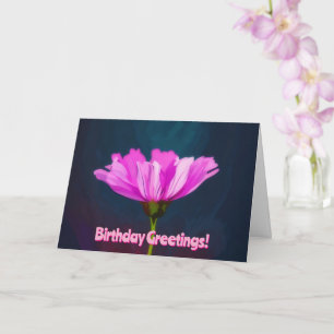 Pop Pop Rose Style Art Carte Anniversaire