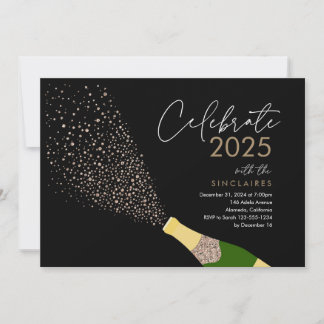 Pop the Bubbly carte du Nouvel An