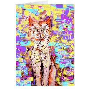 popart rocheuse de chats