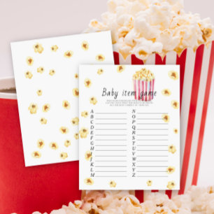 Popcorn - Baby Item Game. Jeu baby shower
